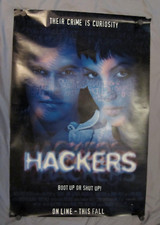 Pôster de filme HACKERS (1995) laminado 27x40" dupla face original Angelina Jolie comprar usado  Enviando para Brazil