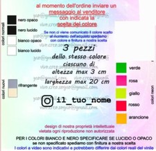 Pezzi adesivo nome usato  Villanova di Camposampiero