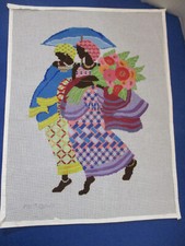 Handpainted needlepoint canvas for sale  Evansville