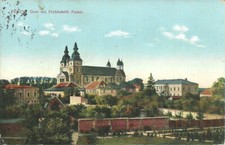 AK Poznań Poznań - Katedra, Arcybiskup. Pałac - 1916 żel. Poczta polowa stempel wojskowy! na sprzedaż  Wysyłka do Poland