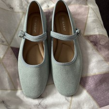 Blue flat shoes for sale  LUTON