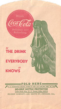 DRINK COCA - COLA "a bebida que todo mundo conhece-década de 1930/40" PROTETOR DE GARRAFA SEM GOTEJAMENTO comprar usado  Enviando para Brazil
