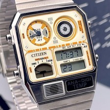 Usado, Citizen JG2111-58A Ana-Digi Temp Star Wars BB-8 relógio raro excelente estado comprar usado Usado, Citizen JG2111-58A Ana-Digi Temp Star Wars BB-8 relógio raro excelente estado comprar usado  Enviando para Brazil