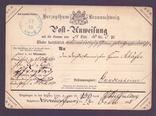 Post anweisung herzogthum gebraucht kaufen  Bremen