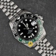 Usado, Relógio mod feito sob medida 40mm verde preto GMT estilo mergulhador com movimento NH34 comprar usado Usado, Relógio mod feito sob medida 40mm verde preto GMT estilo mergulhador com movimento NH34 comprar usado  Enviando para Brazil