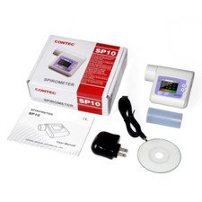 Espirômetro digital CONTEC SP10 diagnóstico de respiração pulmonar ógrafo vital espirômetro comprar usado  Enviando para Brazil