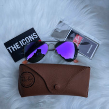 Óculos de sol Ray-ban Aviator 2 lilás lente degradê espelhada bronze-cobre comprar usado  Enviando para Brazil