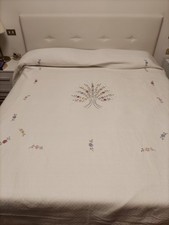 Copriletto cotone bianco usato  Arezzo