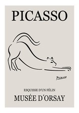 Picasso esquisse felin d'occasion  Saint-Georges-de-Didonne