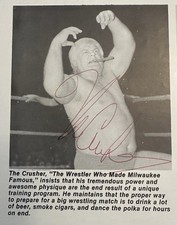 Usado, PÁGINA DE PROGRAMA DE LUTA LIVRE VINTAGE ASSINADA À MÃO DO CRUSHER! ÓTIMA ASSINATURA! AWA WWF comprar usado  Enviando para Brazil