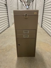 ARMARIO METAL VINTAGE TAPA VERTICAL, 2 CAJONES Y PUERTA DELANTERA 30" ALTO LEER DESCRIPCIÓN segunda mano  Embacar hacia Mexico