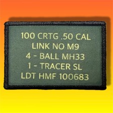 Caixa de munição calibre 50 adesivo moral/emblema militar exército tático airsoft 113 comprar usado  Enviando para Brazil