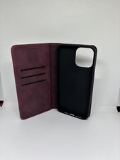 capa carteira samonpow compatível com iphone 12 pro max vinho tinto à prova de choque, usado comprar usado  Enviando para Brazil