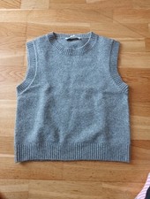 Grey knit vneck for sale  LONDON