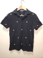 Camisa polo Ralph Lauren caveira ossos cruzados personalizada slim fit casual masculina preta tamanho SP comprar usado  Enviando para Brazil