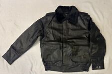 Aviation black leather for sale  Quincy