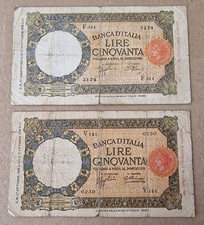 Coppia cinquanta lire usato  Benevento