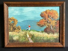 Vintage landscape oil for sale  Linden