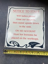 Vintage metal sign for sale  BALDOCK