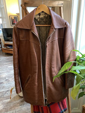 Tan leather biker for sale  GLASGOW