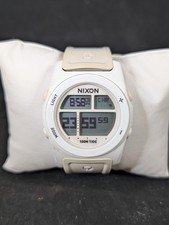 Nixon The Rhythm A385126 Masculino - Mostrador Digital Branco Pulseira de Silicone Nova Bateria comprar usado  Enviando para Brazil