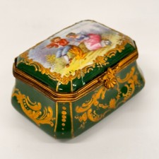 Antique porcelain trinket for sale  MORPETH