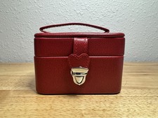Mini Mala de Viagem Joia Couro Coração Vermelho NOVA Sem Etiquetas comprar usado  Enviando para Brazil