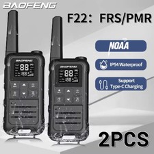 Walkie Talkie Tipo-C Libre de Licencia NOAA Portátil Dos Vías Radioaficionado para Caza segunda mano  Embacar hacia Mexico