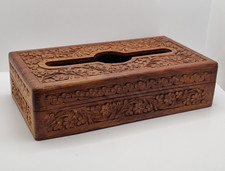 Wooden tissue box for sale  DARTFORD