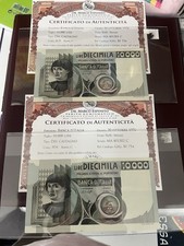 Due banconote 10.000 usato  Catanzaro