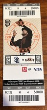 Padres giants game for sale  San Mateo