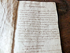 Cahier manuscrit latin d'occasion  Morestel