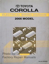 2005 Toyota Corolla Electrical Wiring Diagrams Manual Original Schematics Book comprar usado  Enviando para Brazil