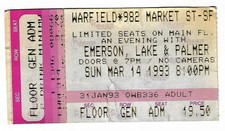 Usado, Ingresso raro esboço e ELP Emerson Lake and Palmer 14/03/93 São Francisco CA comprar usado Usado, Ingresso raro esboço e ELP Emerson Lake and Palmer 14/03/93 São Francisco CA comprar usado  Enviando para Brazil