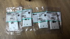 Placas frontales Panduit con etiqueta y cubierta de etiqueta blancas 2 puertos 1 velocidad CFPL2WHY 4 Ea. segunda mano  Embacar hacia Mexico