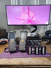 Leitor de código de barras Motorola Symbol MC9000 scanner 3 baterias doca de carregamento NÃO TESTADO comprar usado  Enviando para Brazil