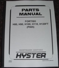 HYSTER H80FT H90FT H100FT H110FT H120FT EMPILHADEIRA PEÇAS LIVRO MANUAL CATÁLOGO P005, usado comprar usado  Enviando para Brazil