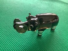 Glass hippo figurine for sale  COLCHESTER