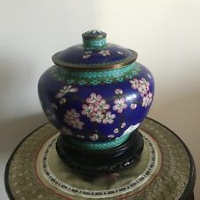 CLOISONNE POTICHE POT VASE BRONZE EMAUX CHINE CHINOIS ASIATIQUE JAPONAIS ASIE comprar usado  Enviando para Brazil