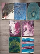 Farbenrausch acryl bilderset gebraucht kaufen  Fruerlund,-Engelsby, Tastrup