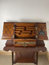 Antigo rack de cartas de madeira carvalho mesa / caixa de papelaria / armário de armazenamento c.1920, usado comprar usado  Enviando para Brazil
