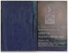 Betriebsanleitung simson klein gebraucht kaufen  Neumark