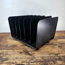 Organizador de arquivos de mesa vintage 6 compartimentos aço preto comprar usado  Enviando para Brazil