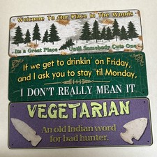 Tin signs get for sale  Aubrey