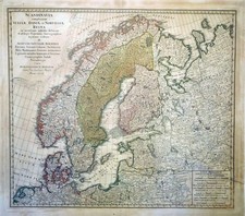 Kupferstich landkarte skandina gebraucht kaufen  Bremen