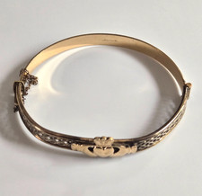 Claddagh bracelet 9ct for sale  BASINGSTOKE