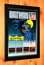 1991 Batman Return of the Joker SNES Sega Genesis pequeno pôster promocional / anúncio emoldurado comprar usado  Enviando para Brazil