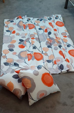 Pair curtains 126cm for sale  HORSHAM