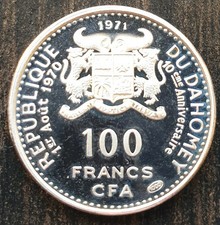 Dahomey 100 francs usato Dahomey 100 francs usato  Vittuone
