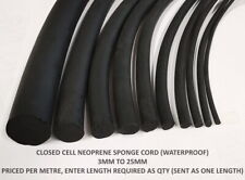 Expanded neoprene cord for sale  SUDBURY